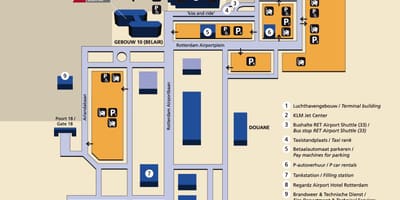 Мапа аеродрома Ротердам 