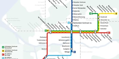 Ротердам мапи метроа 