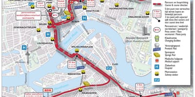 Карта Ротердам маратон 